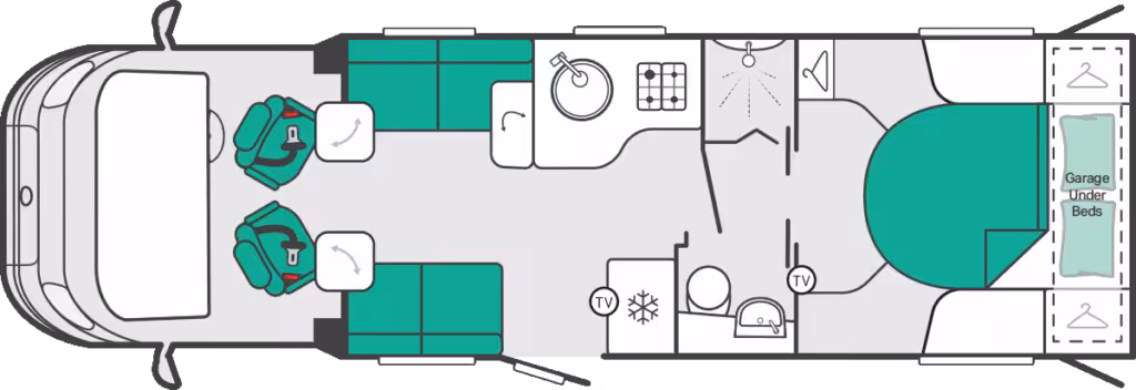 2027 Escape 694 Day Lounge 2 Berth