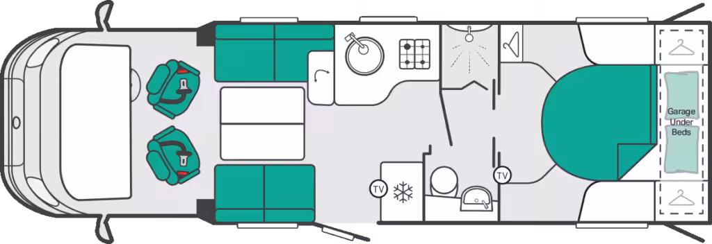 2027 Escape 694 Day Lounge 4 Berth