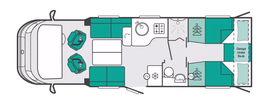 Trekker 584 floorplan